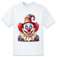 thumbnail image 1 of Men's Graphic TeeClown (5) Letter Print T-Shirts Round Neck Short Sleeves Sizes XS-5XL Summer Daily Casual Tops, 1 of 1