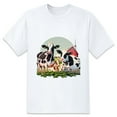 thumbnail image 1 of Men's Graphic TeeCow (7) Letter Print T-Shirts Round Neck Short Sleeves Sizes XS-5XL Summer Daily Casual Tops, 1 of 1