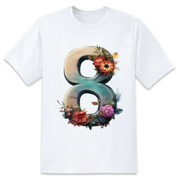 Men's Graphic TeeFloral (1) Letter Print T-Shirts Round Neck Short Sleeves Sizes XS-5XL Summer Daily Casual Tops