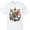 thumbnail image 1 of Men's Graphic TeeShip (10) Letter Print T-Shirts Round Neck Short Sleeves Sizes XS-5XL Summer Daily Casual Tops, 1 of 1