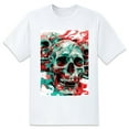 thumbnail image 1 of Men's Graphic TeeSkulls (1) Letter Print T-Shirts Round Neck Short Sleeves Sizes XS-5XL Summer Daily Casual Tops, 1 of 1