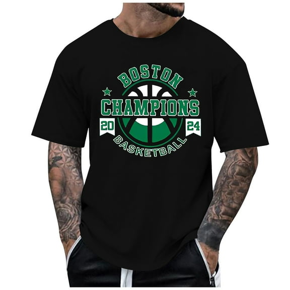 Men's Graphic Tees Basketball Fans Shirt Short Sleeved Crewneck Casual T Shirt Tops