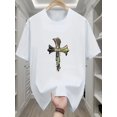 thumbnail image 1 of Men's Graphic Tees Cotton Shirts Casual Workout T-Shirts Short Sleeve Athletic Gym Lightweight Tees Tops Rapper Streetwear, 1 of 6