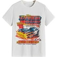 thumbnail image 1 of Men's Graphic Tees Letter Car Print Vintage T-Shirts Y2K Casual Crewneck T Shirts Streetwear, 1 of 5