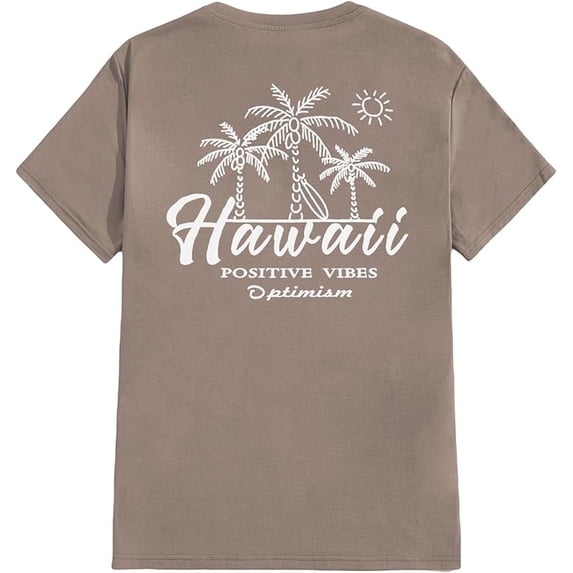 Men's Graphic Tees Letter Print Short Sleeve T Shirts Summer Beach Crew Neck Tops for Men