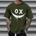 thumbnail image 1 of Men's Graphic Tees Printed Casual Summer Tee Tops Short Sleeve T-Shirts Fashion Tees, 1 of 7