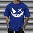 thumbnail image 1 of Men's Graphic Tees Printed Casual Summer Tee Tops Short Sleeve T-Shirts Fashion Tees, 1 of 7