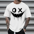 thumbnail image 1 of Men's Graphic Tees Printed Casual Summer Tee Tops Short Sleeve T-Shirts Fashion Tees, 1 of 7