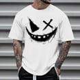 thumbnail image 1 of Men's Graphic Tees Printed Casual Summer Tee Tops Short Sleeve T-Shirts Fashion Tees, 1 of 7