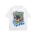thumbnail image 1 of Men's Graphic Tees Shirt Unisex Vintage Oversize Shirts Summer Cotton Tee Streetwear Loose Casual Tops, 1 of 5