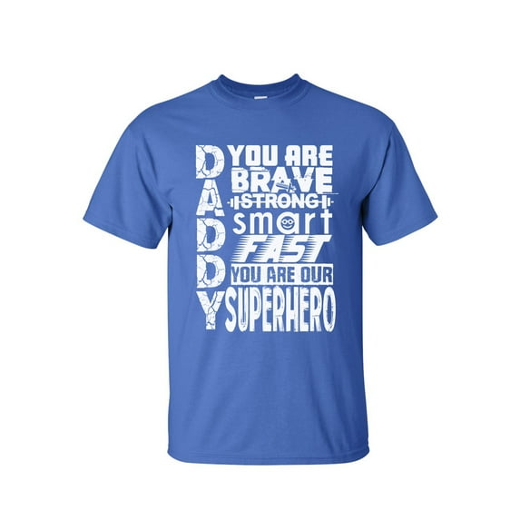 Men's Graphic Tees - Superhero Dad Father's Day - Big and Tall T shirts