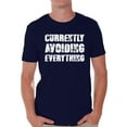 thumbnail image 1 of Men's Graphic Tshirts - Currently Avoiding Everything Funny Shirts, 1 of 4