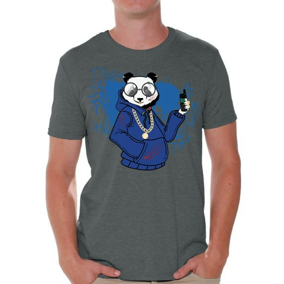 Men's Graphic Tshirts - Nerd Geek Cool - Streetwear Panda Shirts