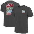 thumbnail image 1 of Men's  Graphite Indiana Hoosiers Comfort Colors Minimal Vista Distressed Graphics T-Shirt, 1 of 3