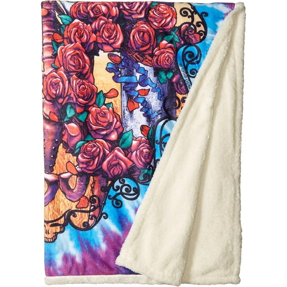 Men's Grateful Dead 30th Anniversary Coral Fleece Throw Blanket, Multi, 50" X 60", Multicolor, 50" X 60"
