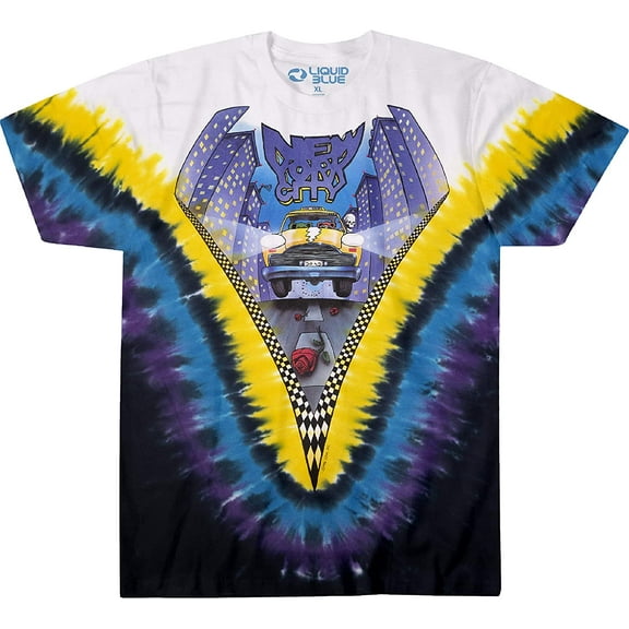Men's Grateful Dead GD Taxi Tie Dye T-shirt Large Multi