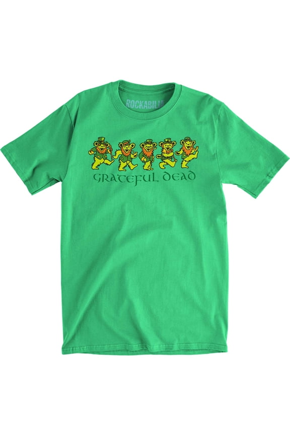 Men's Grateful Dead Irish Bears Slim Fit T-shirt XX-Large Heather