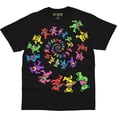 thumbnail image 1 of Men's Grateful Dead Spiral Bears Blacklight T-shirt Medium Black, 1 of 3