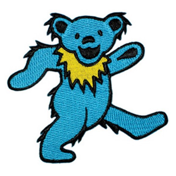 Men's Grateful Dead Steal Your Face Embroidered Patch Black