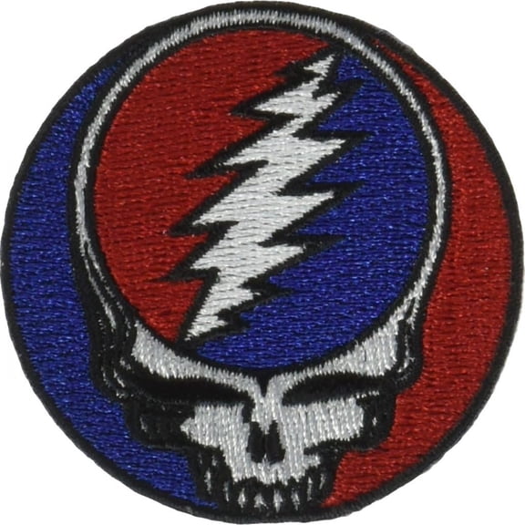 Men's Grateful Dead Steal Your Face Round Embroidered Patch Multi