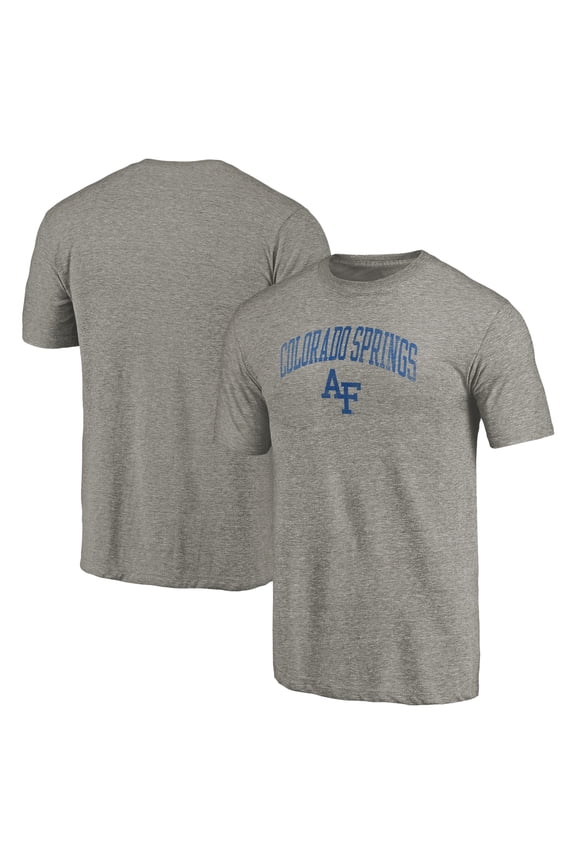 Men's Gray Air Force Falcons Arched City Tri-Blend T-Shirt