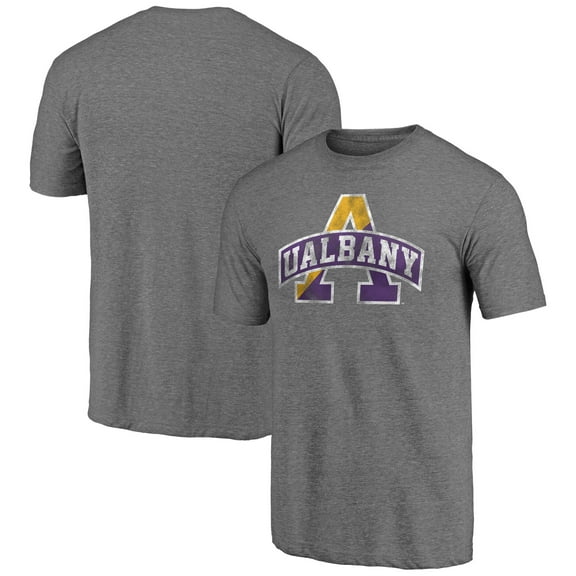 Men's Gray Albany Great Danes Classic Primary Tri-Blend T-Shirt