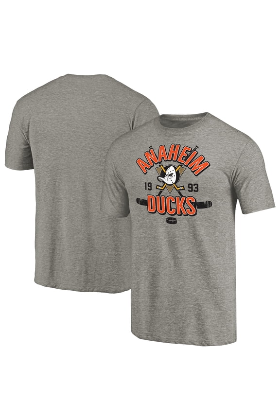 Men's Gray Anaheim Ducks Hometown Collection Tri-Blend T-Shirt