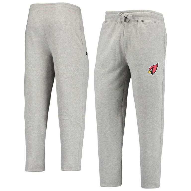 Men s Gray Arizona Cardinals Starter Option Run Sweatpants Walmart