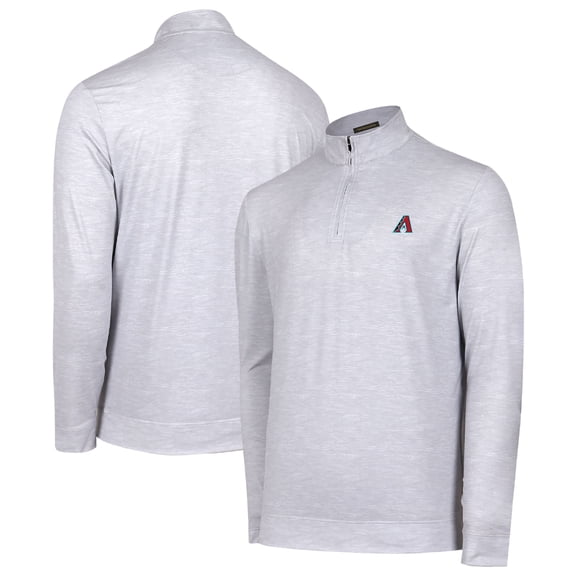 Men's Gray Arizona Diamondbacks Sublime Tri-Blend Quarter-Zip Jacket