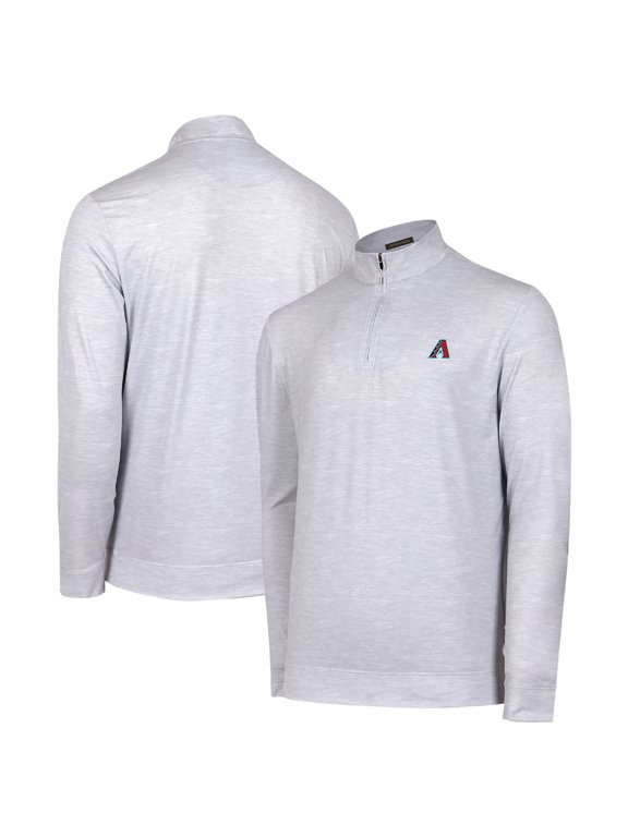 Men's Gray Arizona Diamondbacks Sublime Tri-Blend Quarter-Zip Jacket