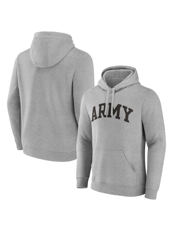 Men's Gray Army Black Knights Basic Arch Pullover Hoodie