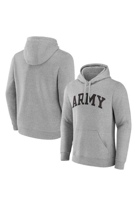 Men's Gray Army Black Knights Basic Arch Pullover Hoodie