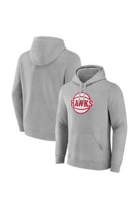Men's Gray Atlanta Hawks Alternate Logo Pullover Hoodie