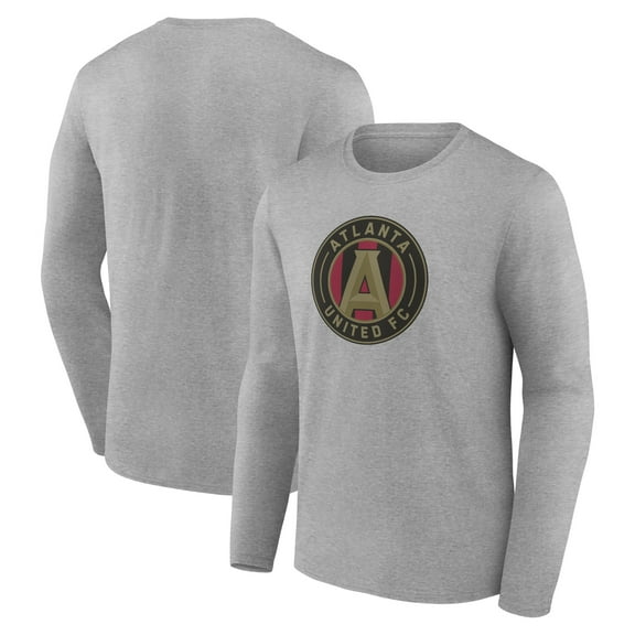 Men's Gray Atlanta United FC Official Logo Long Sleeve T-Shirt
