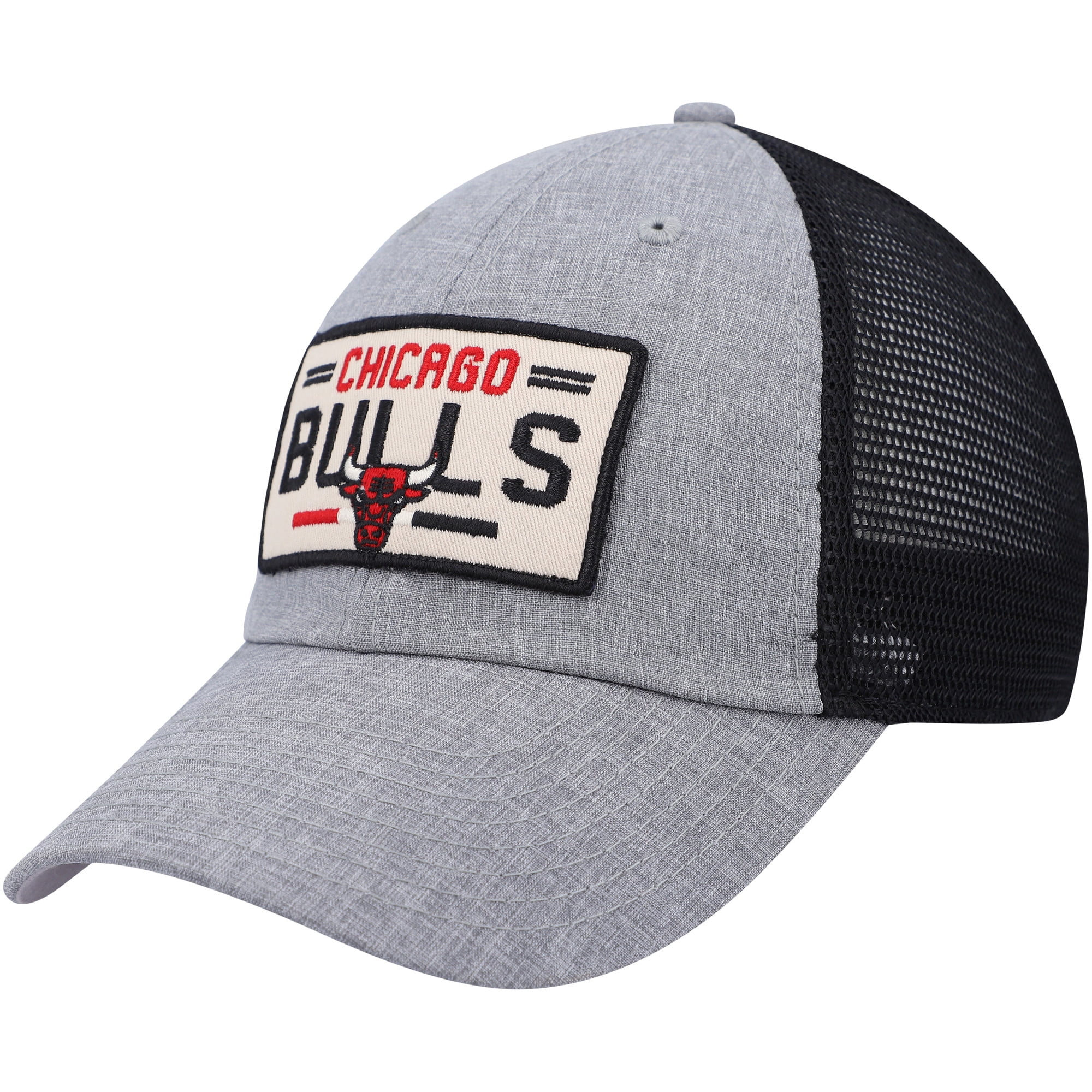Men's Gray/Black Chicago Bulls Lyndon Snapback Hat