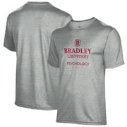 Men's Gray Bradley Braves Psychology Name Drop T-Shirt
