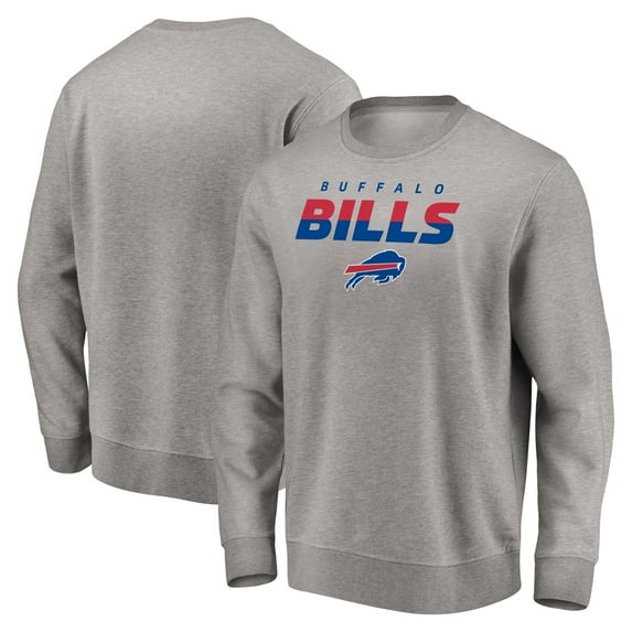 Men's Gray Buffalo Bills Elevate Play Pullover Sweatshirt