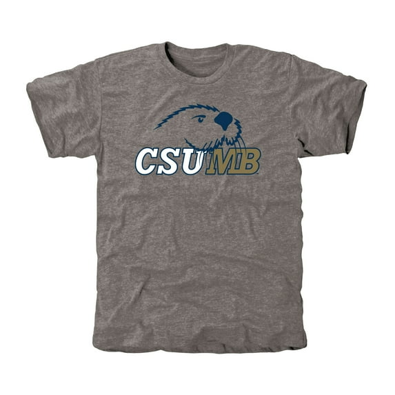 Men's Gray Cal State Monterey Bay Otters Auxiliary Logo Tri-Blend T-Shirt
