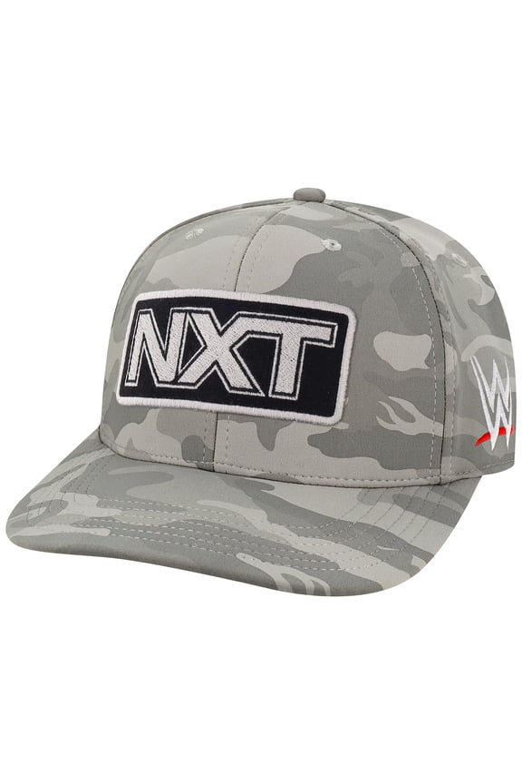 Men's Gray Camo NXT Patch Back 9 Adjustable Hat