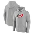 thumbnail image 1 of Men's Gray Carolina Hurricanes Primary Team Logo Pullover Hoodie, 1 of 3