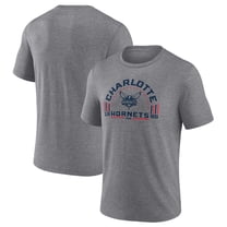 Men's Gray Charlotte Hornets Team Freedom Tri-Blend T-Shirt