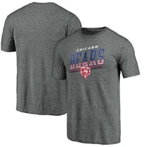 Men's Gray Chicago Bears Team Freedom Tri-Blend T-Shirt