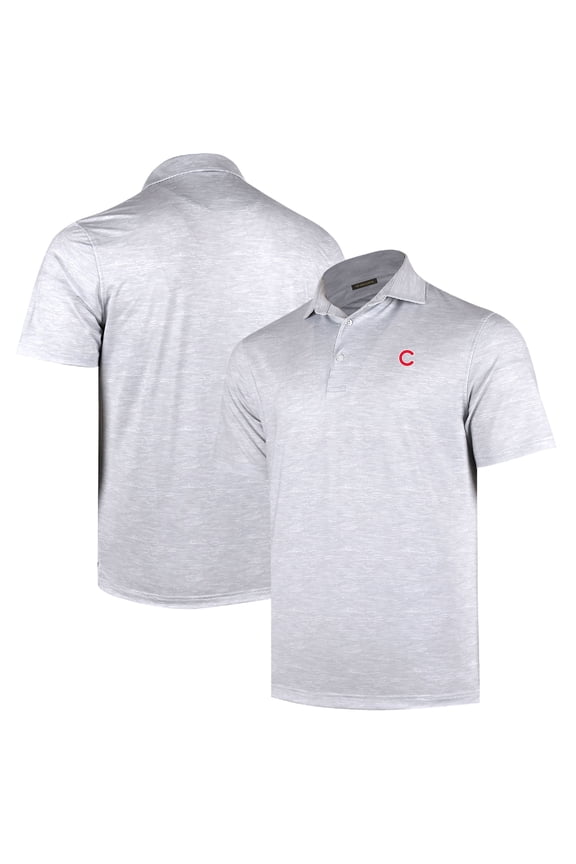 Men's Gray Chicago Cubs Sublime Tri-Blend Polo