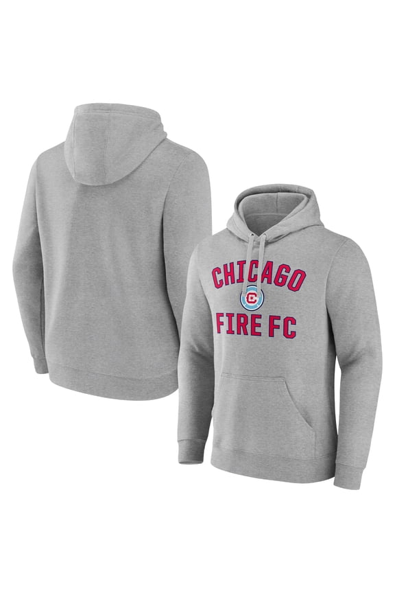 Men's Gray Chicago Fire Victory Arch Pullover Hoodie