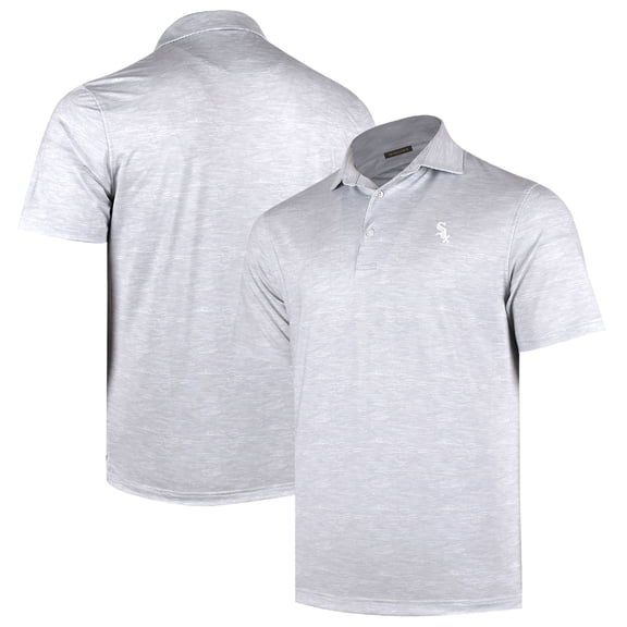 Men's Gray Chicago White Sox Sublime Tri-Blend Polo