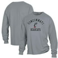 thumbnail image 1 of Men's ComfortWash Gray Cincinnati Bearcats Arch Logo Garment Dyed Long Sleeve T-Shirt, 1 of 3