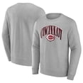 thumbnail image 1 of Men's Gray Cincinnati Reds Arch Pullover Sweatshirt, 1 of 3