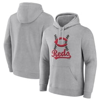 Men's Gray Cincinnati Reds Fastball Pullover Hoodie