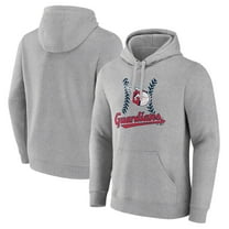 Men's Gray Cleveland Guardians Fastball Pullover Hoodie