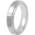thumbnail image 1 of Men’s Gray Cobalt Step-Edge Satin Finish Wedding Band - Mens Ring, 1 of 4